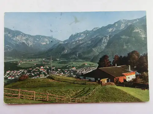 Alte AK Bad Reichenhall von Padinger Alm gesehen [aS136]