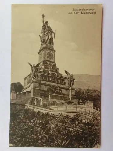 Alte AK Rüdesheim Nationaldenkmal [aS140]