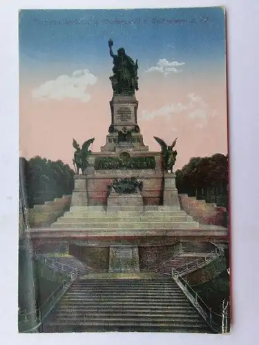 Alte AK Rüdesheim Nationaldenkmal [aS158]