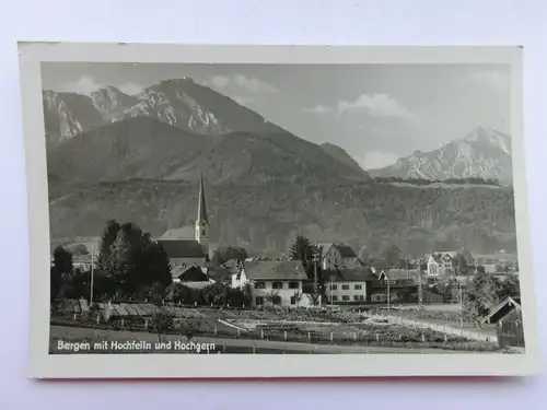 Alte AK Bergen mit Hochfelln und Hochgern Ruhpolding [aS169]