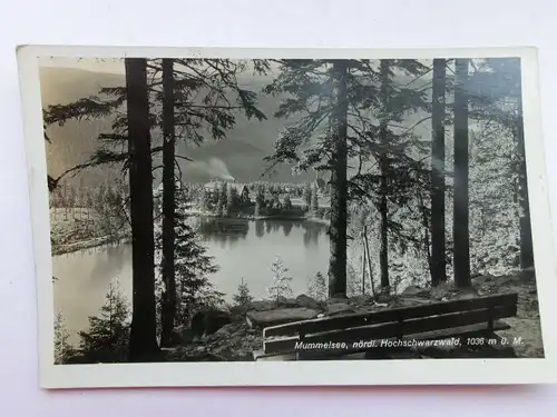 Alte AK Mummelsee Schwarzwald [aS176]