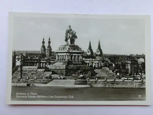 Alte AK Koblenz Denkmal Kaiser Wilhelm [aS184]