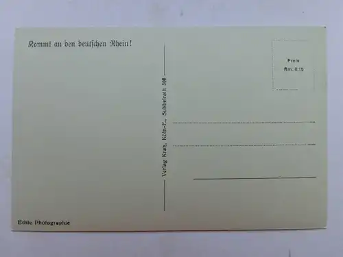 Alte AK Rüdesheim Köln Düsseldorfer Rheindampfschiffahrt [aS189]