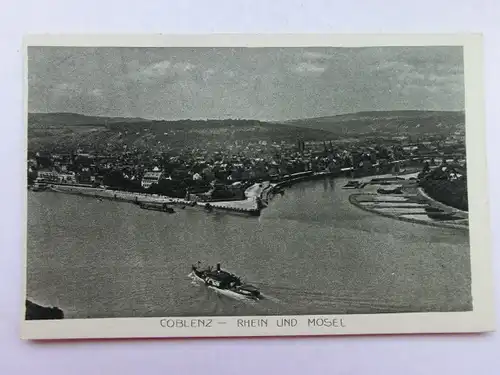 Alte AK Coblenz Koblenz Rhein und Mosel [aS193]