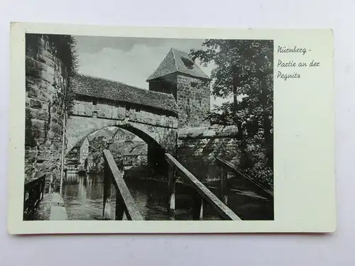 Alte AK Nürnberg Partie an der Pegnitz [aS376]