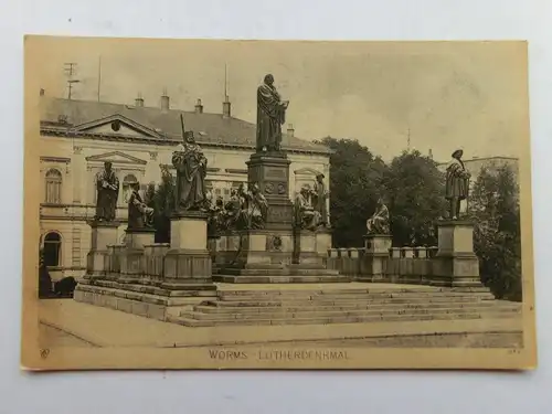 Alte AK Worms Lutherdenkmal [aS395]