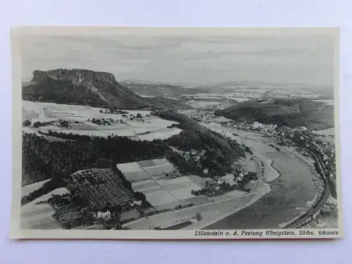 Alte AK Lilienstein v. d. Festung Königstein [aS402]