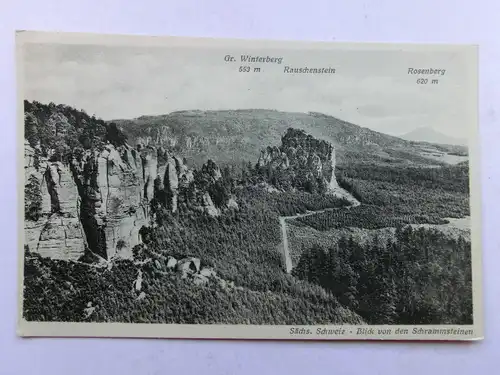 Alte AK Sächsische Schweiz Großer Winterberg [aS403]