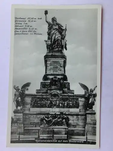 Alte AK Rüdesheim Nationaldenkmal [aS435]