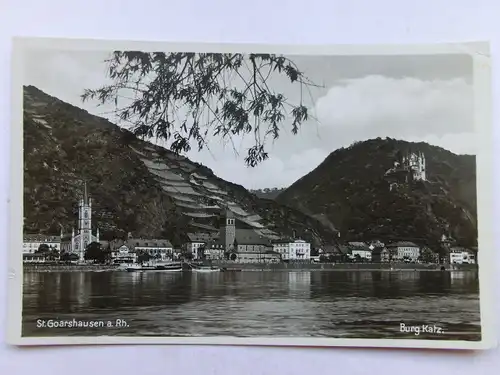 Alte AK St. Goarshausen Burg Katz [aS444]