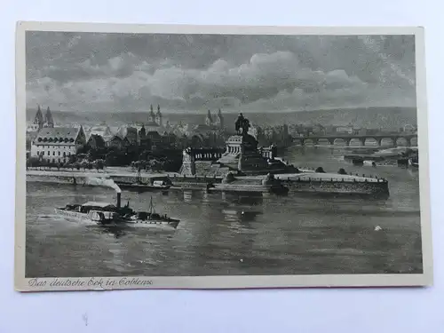 Alte AK Coblenz Koblenz Deutsches Eck [aS450]