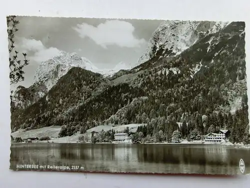 Alte AK Berchtesgaden Hintersee mit Reiteralpe [aS461]