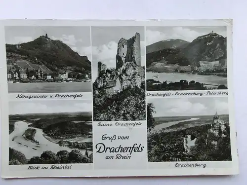 Alte AK Drachenfels Mehrbildkarte [aS473]