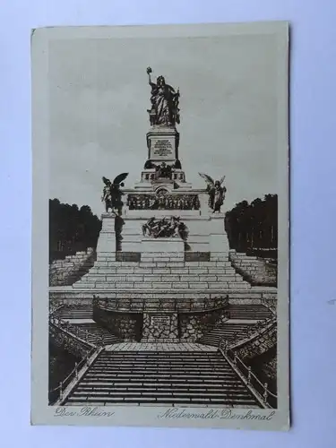 Alte AK Rüdesheim Niederwalddenkmal [aS491]