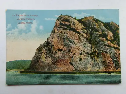 Alte AK Rhein Loreley Felsen [aS495]