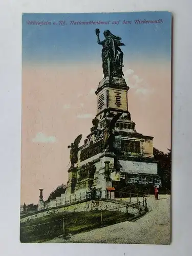 Alte AK Rüdesheim Nationaldenkmal [aS499]