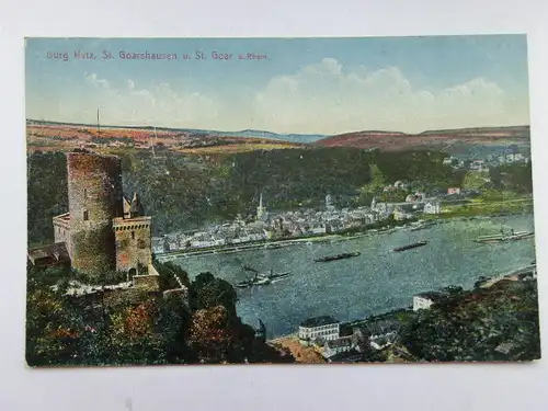 Alte AK St. Goarshausen Burg Katz St. Goar [aS507]