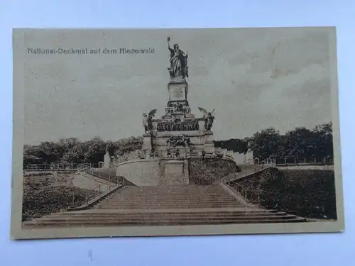 Alte AK Rüdesheim Nationaldenkmal [aS511]
