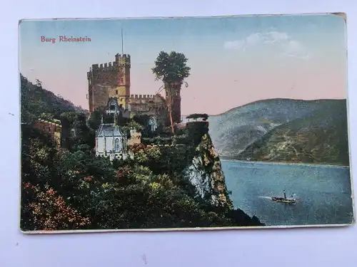 Alte AK Burg Rheinstein [aS513]