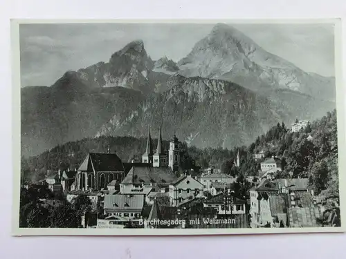 Alte AK Berchtesgaden mit Watzmann [aS537]