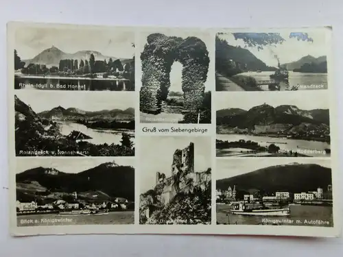 Alte AK Siebengebirge Mehrbildkarte  [aS544]