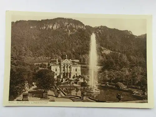 Alte AK Füssen Schloß Linderhof [aS575]