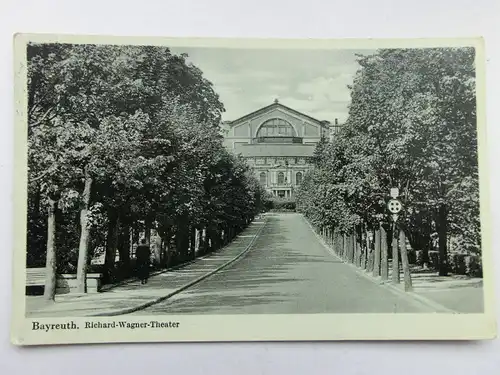 Alte AK Bayreuth Richard Wagner Theater [aS581]