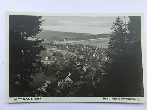 Alte AK Altenau Harz Blick vom Schwarzenberg [aS586]