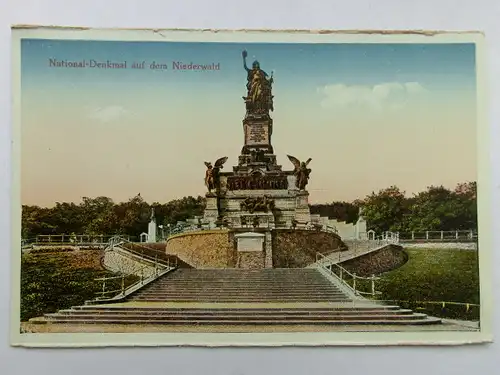 Alte AK Rüdesheim Nationaldenkmal [aS599]