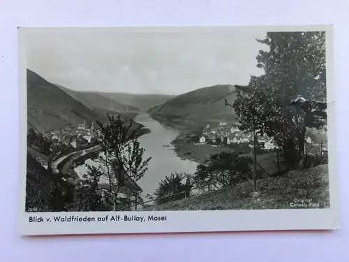 Alte AK Alf Bullay Mosel (mit Einriss) [aS219]