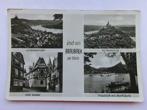 Alte AK Braubach Mehrbildkarte [aS245]