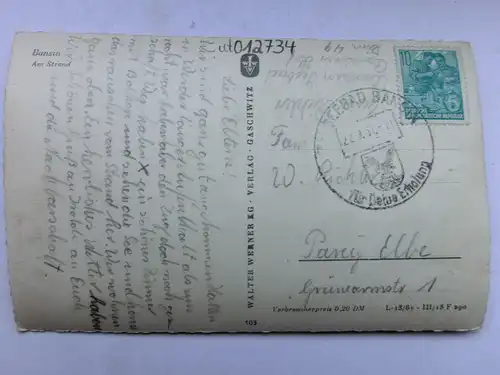 Alte AK Bansin Am Strand [aS255]