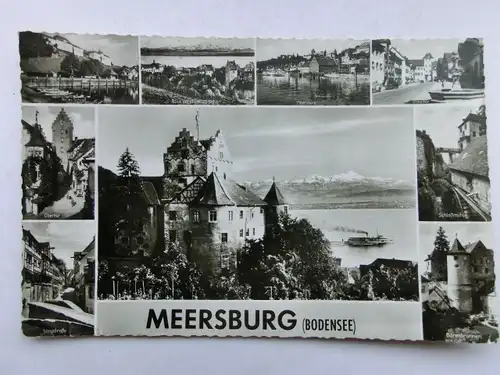 Alte AK Meersburg Bodensee Mehrbildkarte [aS262]