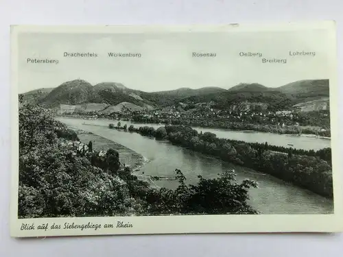 Alte AK Blick auf das Siebengebirge [aS280]