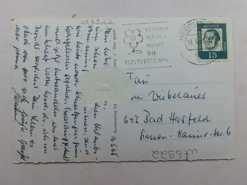 Alte AK Heidelberg mit Text [aS352]