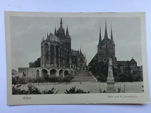 Alte AK Erfurt Dom und Severikirche [aS357]