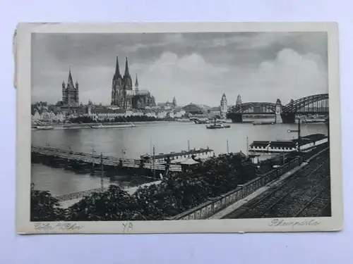 Alte AK Köln Cöln Rheinpartie 1913 [aP19]