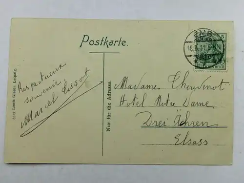 Alte AK Bad Ems Partie am Kurhaus 1911 [aP62]