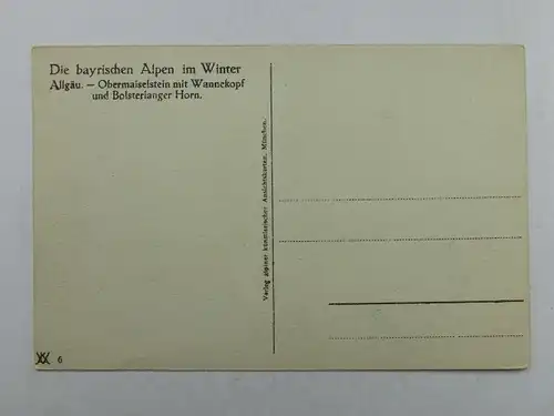 Alte AK Obermaiselstein [aP82]