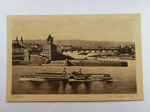 Alte AK Coblenz Koblenz Deutsches Eck [aP682]