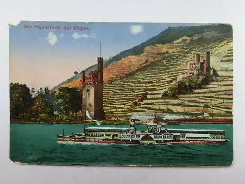 Alte AK Bingen Mäuseturm  [aP705]