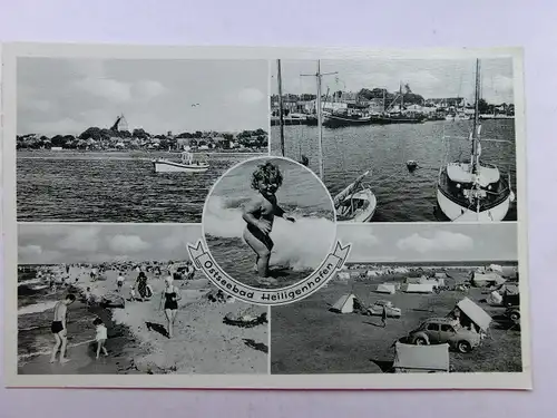 Alte AK Ostseebad Heiligenhafen Mehrbildkarte [aP707]