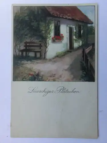 Alte AK Gemäldekarte Haus Bank Straße Meissner & Buch Leipzig [aU36]