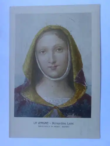 Alte AK Gemäldekarte La Vergine Bernardino Luini [aU115]