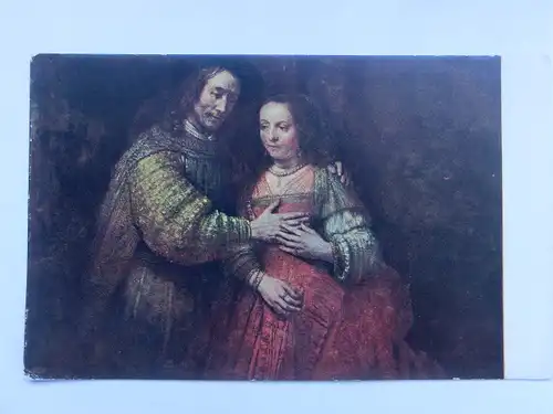 Alte AK Gemäldekarte Rembrandt Die Judenbraut [aU116]