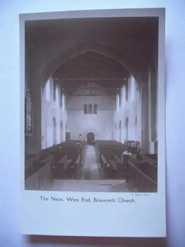 Alte AK The Nave West End Brixworth Church [B926]