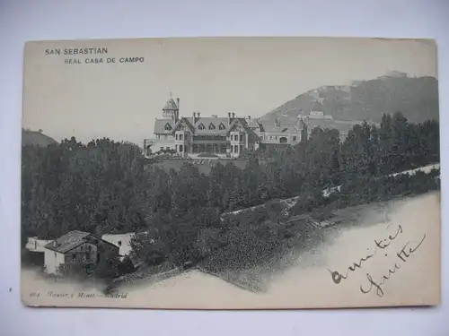 Alte AK San Sebastian Real Casa de Campo 1905 [B1006]