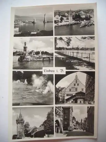 Alte AK Lindau im Bodensee Mehrbildkarte [B445]