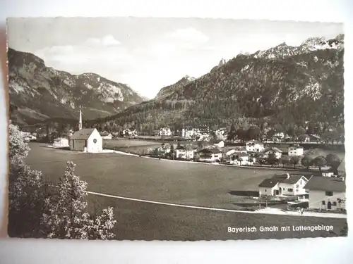 Alte AK Bayerisch Gmain mit Lattengebirge [B454]