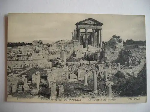 Alte AK Nordafrika Maghreb Tunesien Dougga [B545]